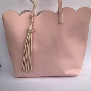 Baby pink tote